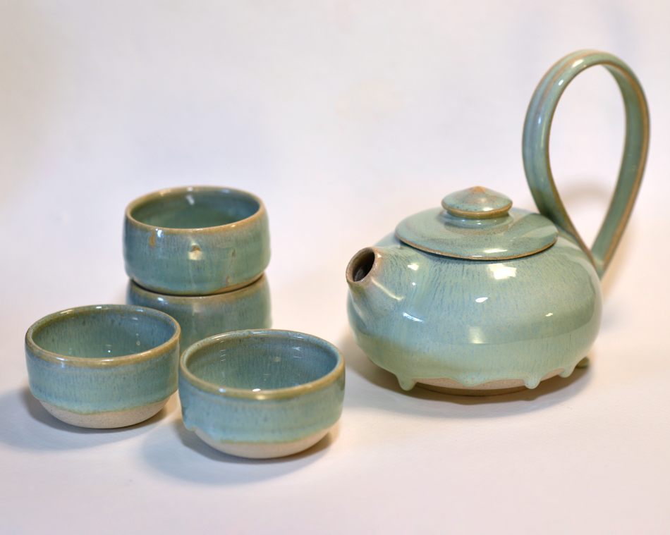 Ceramic teapot set sale